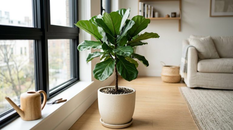 Fiddle Leaf Fig Care: Expert Tips for a Thriving Ficus Lyrata — growing guide photo, care and watering