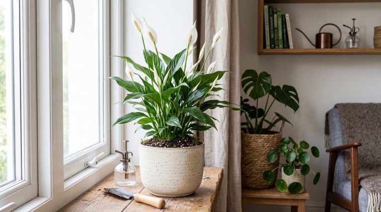 Peace Lily Care: Complete Guide to Growing Spathiphyllum — growing guide photo, care and watering