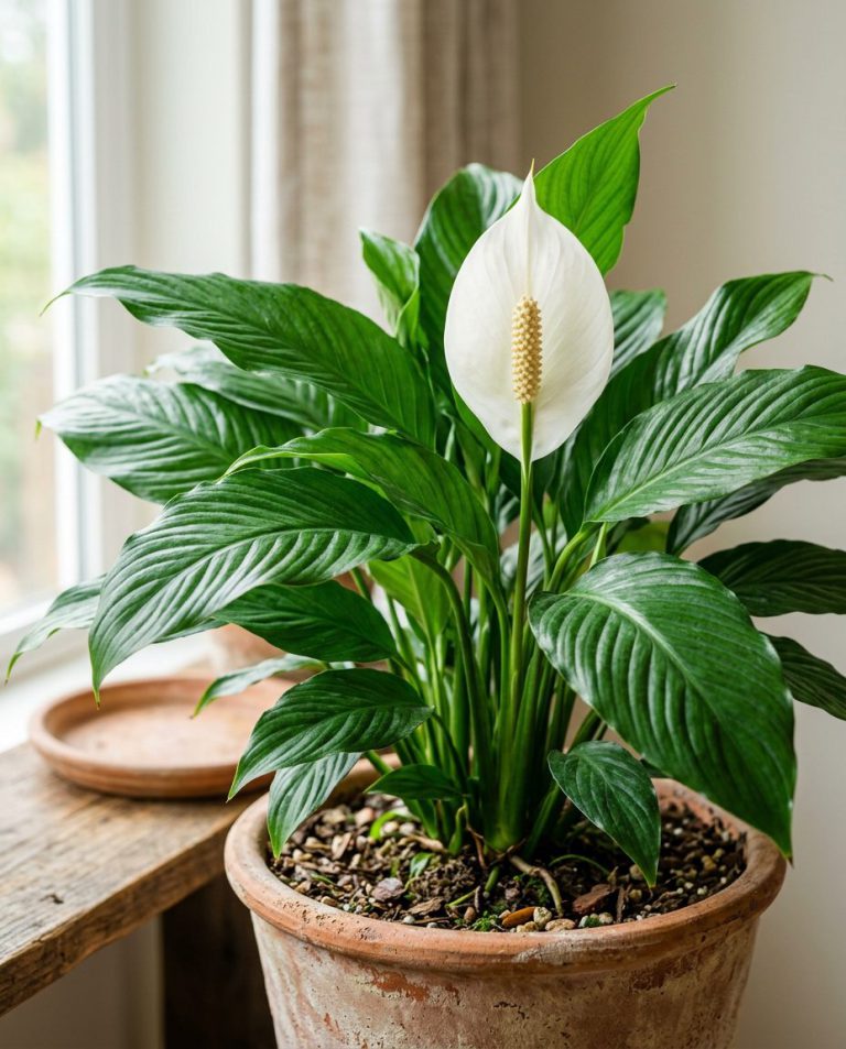 Peace Lily Care: Complete Guide to Growing Spathiphyllum — foliage and plant health, botanical portrait