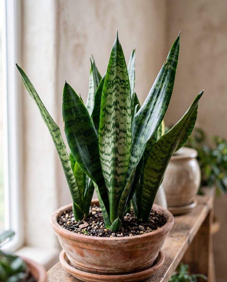 Sansevieria (langue de belle-mère) : entretien et arrosage — feuillage et santé de la plante, portrait botanique