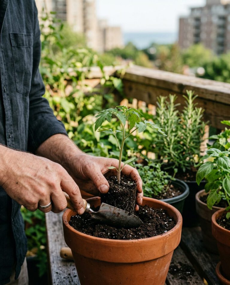 Balcony Garden in Canada: Complete Setup Guide — foliage and plant health, botanical portrait