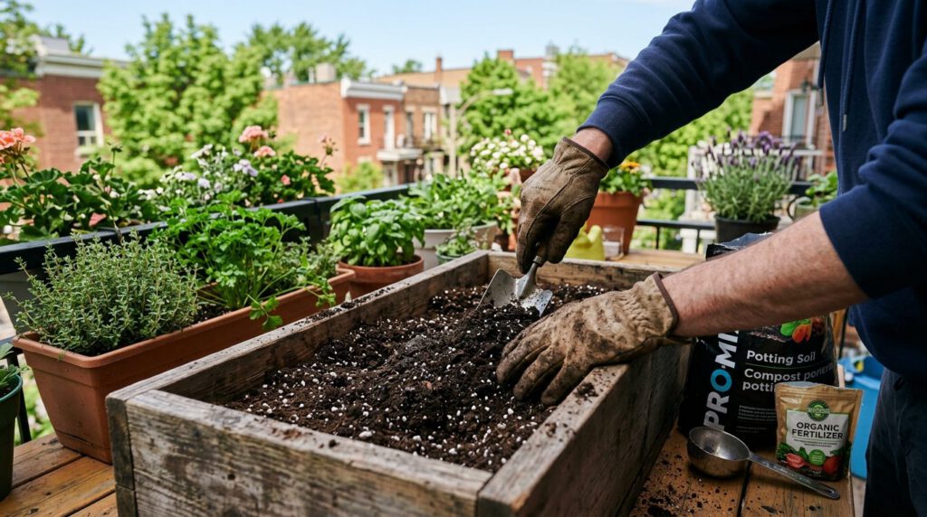 Créer un jardin sur balcon au Canada : guide étape par étape — étape 2, illustration guide pratique