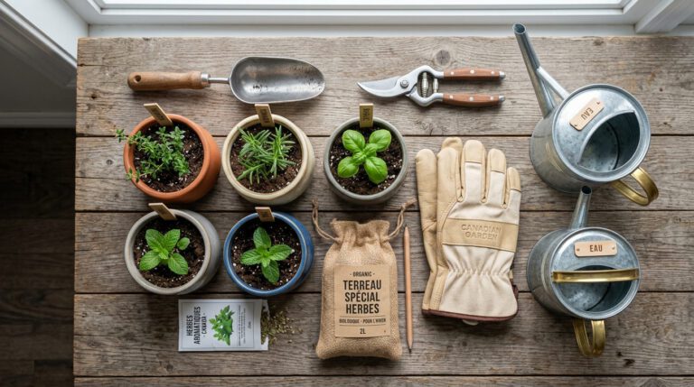 Cultiver des herbes aromatiques en hiver au Canada — photo guide de culture, entretien et arrosage