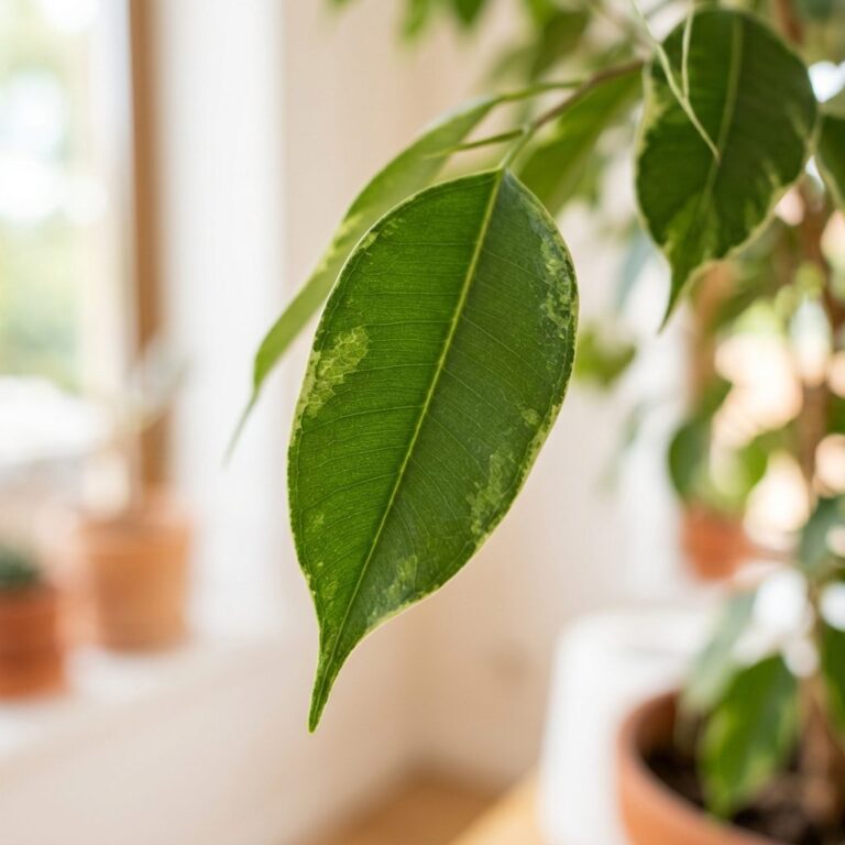 Ficus benjamina : entretien et culture en intérieur - gros plan botanique, détails et variétés