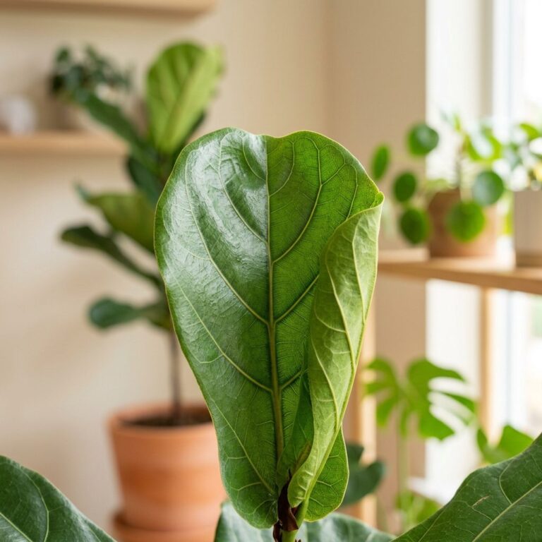 Fiddle Leaf Fig Care: Expert Tips for a Thriving Ficus Lyrata — botanical close-up, details and varieties