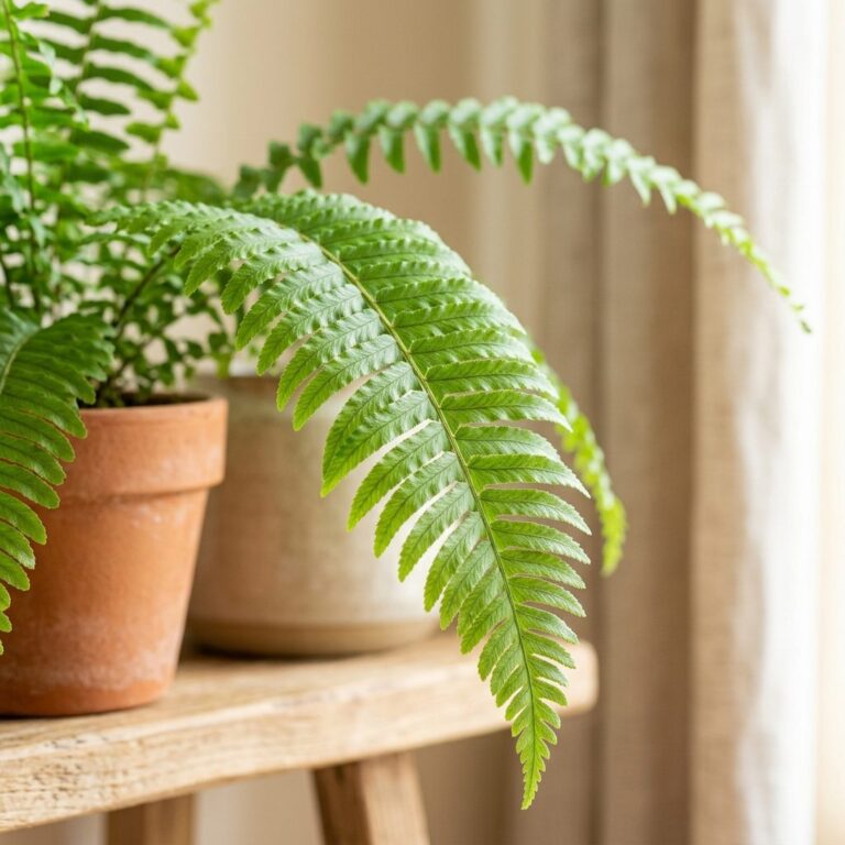 Fougère de Boston : entretien et culture en intérieur — gros plan botanique, détails et variétés