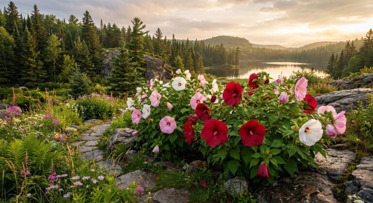 Hibiscus rustique Guide de culture pour jardins canadiens - photo principale, plante au Canada