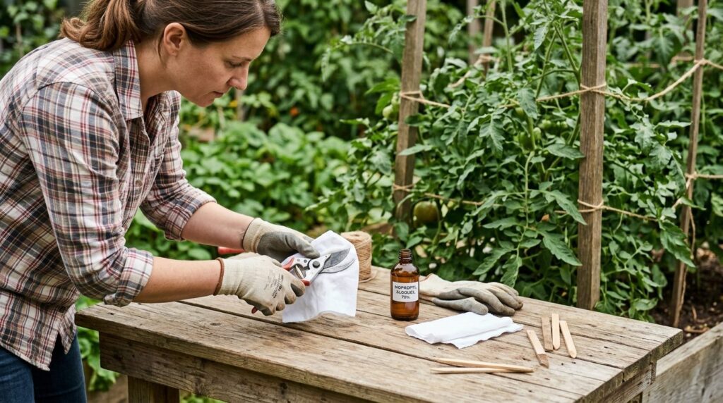 How to Prune Tomato Plants for Maximum Yield — step 1, practical guide illustration