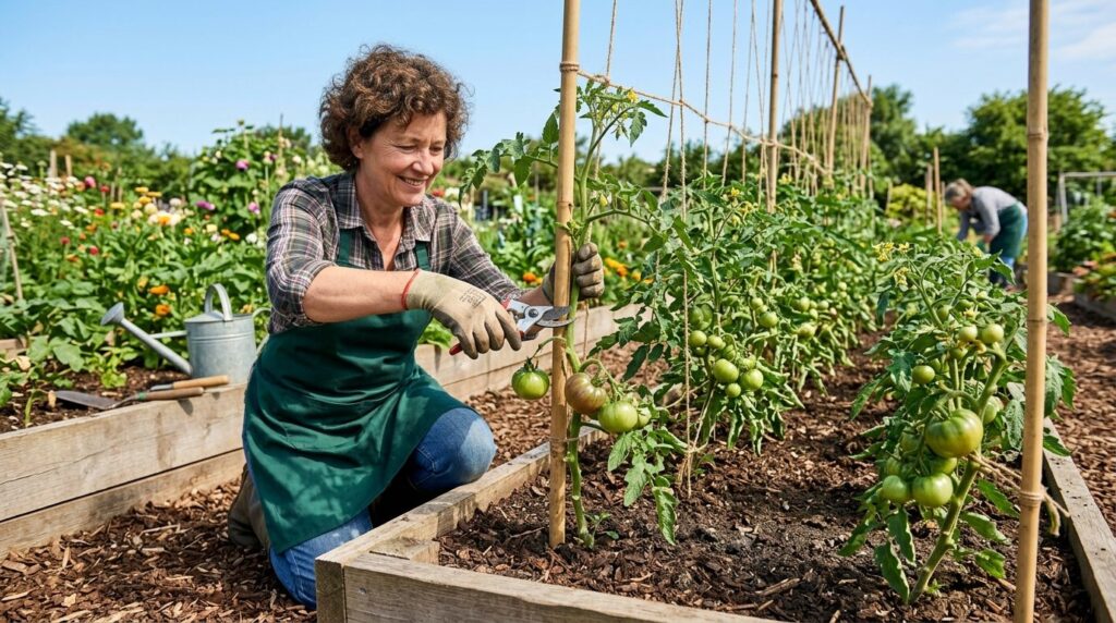 How to Prune Tomato Plants for Maximum Yield — step 4, practical guide illustration