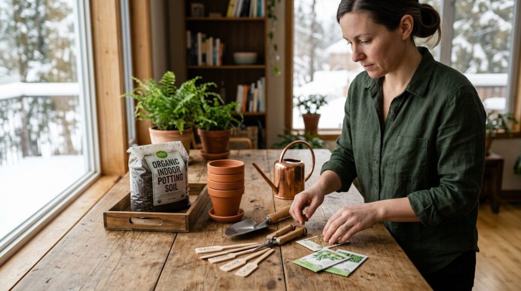 Indoor Herb Garden in Canada: Grow Fresh Herbs All Year — step 1, practical guide illustration