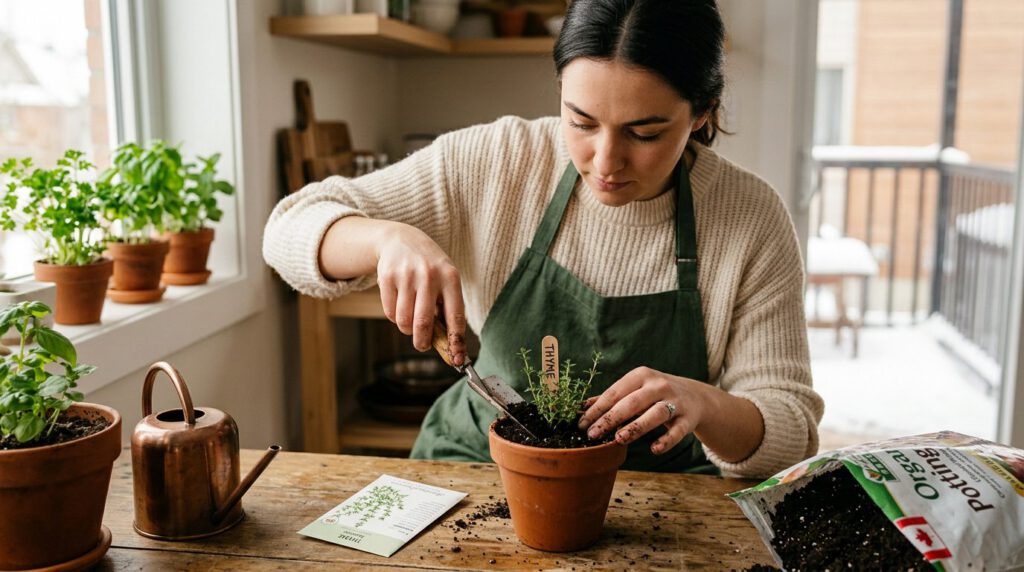 Indoor Herb Garden in Canada: Grow Fresh Herbs All Year — step 3, practical guide illustration