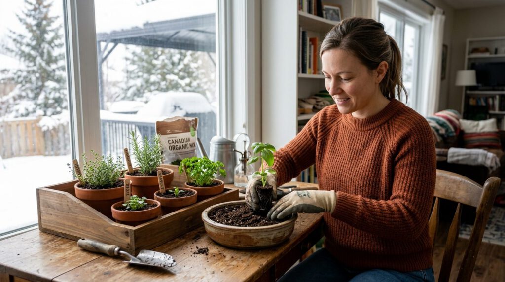 Indoor Herb Garden in Canada: Grow Fresh Herbs All Year — step 4, practical guide illustration
