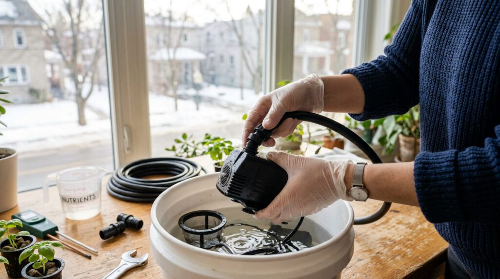 Installer son système d'hydroponie en appartement au Canada — étape 2, illustration guide pratique