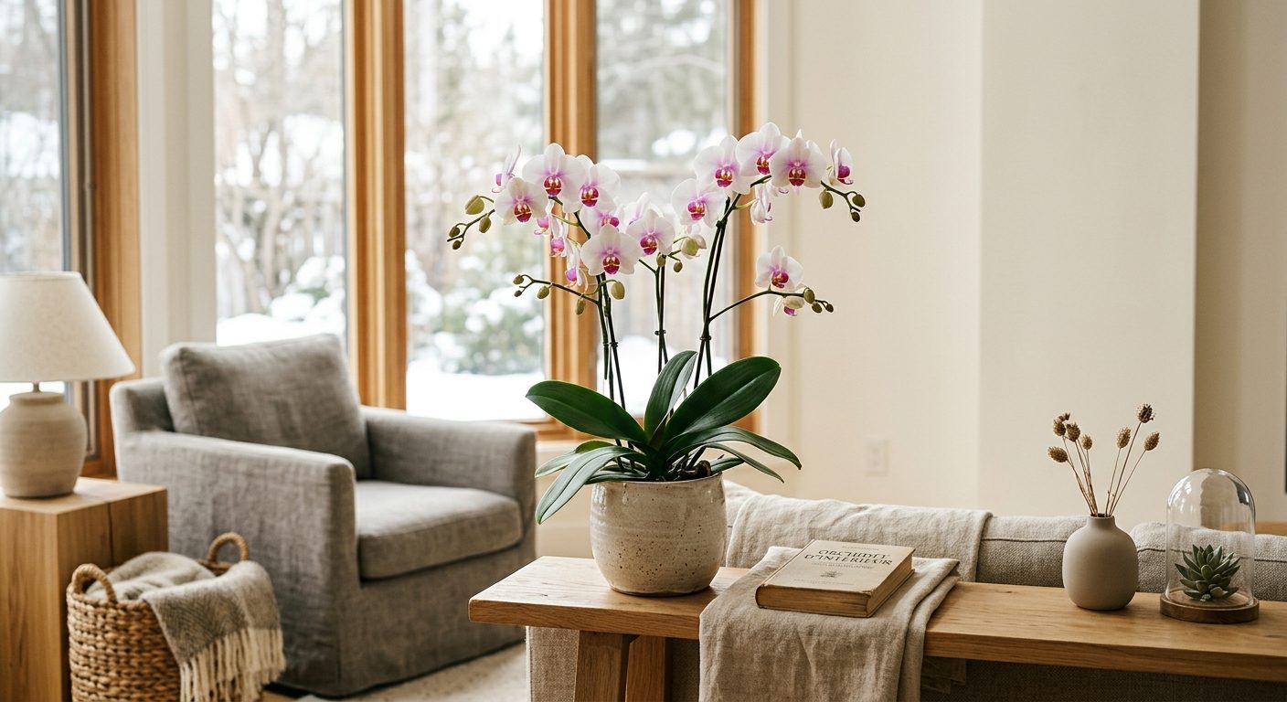 Orchidée d’intérieur : guide complet d’entretien pour les Canadiens