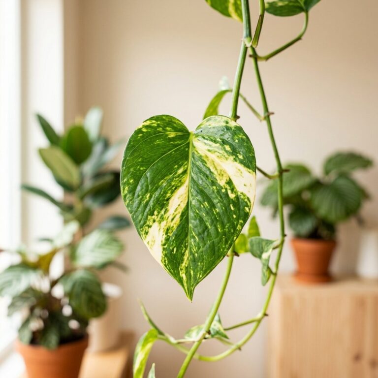 Pothos : guide complet d'entretien, arrosage et multiplication — gros plan botanique, détails et variétés