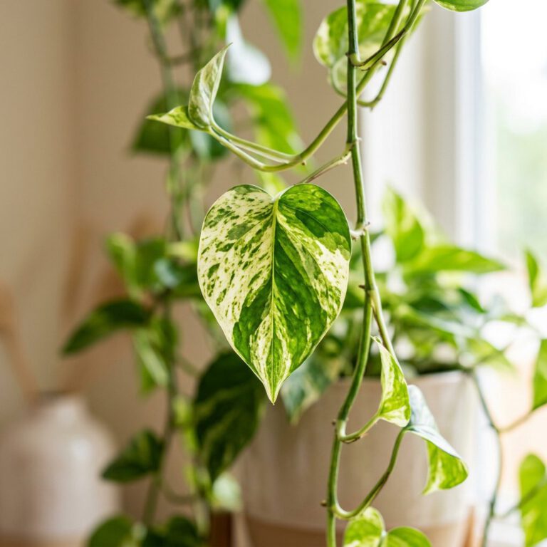 Pothos : guide complet d'entretien, arrosage et multiplication — gros plan botanique, détails et variétés