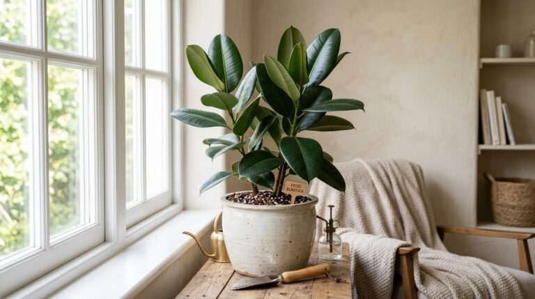 Rubber Plant Care: Growing Ficus Elastica Indoors — growing guide photo, care and watering