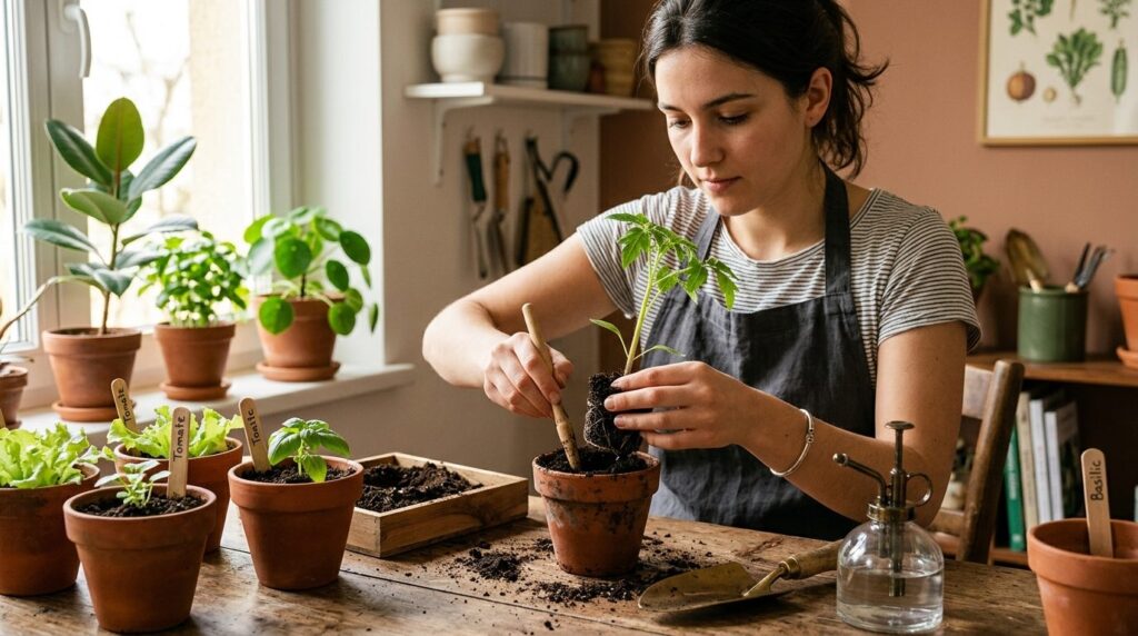 Démarrer un potager intérieur en appartement : guide complet — étape 3, illustration guide pratique