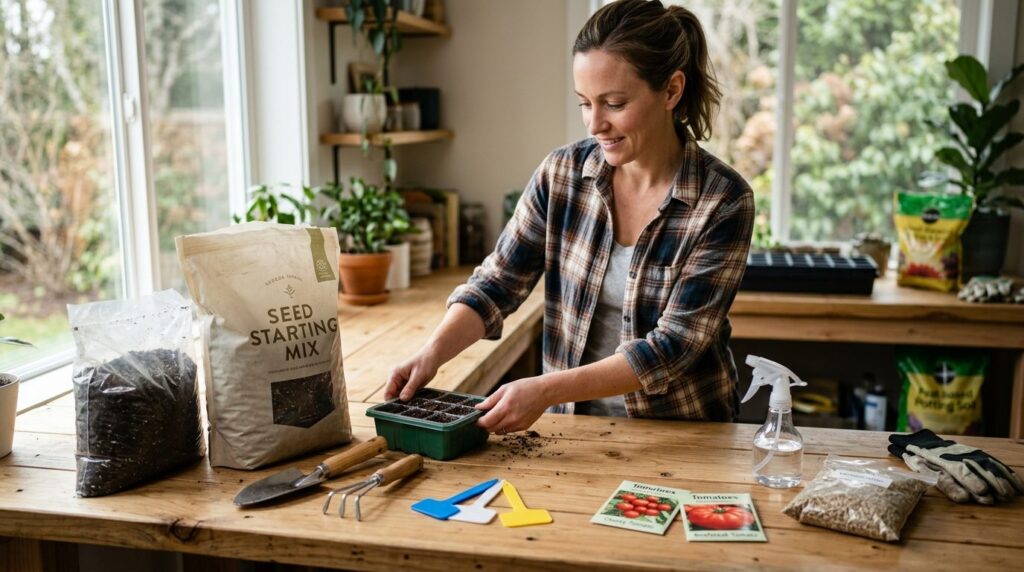 Starting Tomato Seeds Indoors Complete Guide — step 1, practical guide illustration