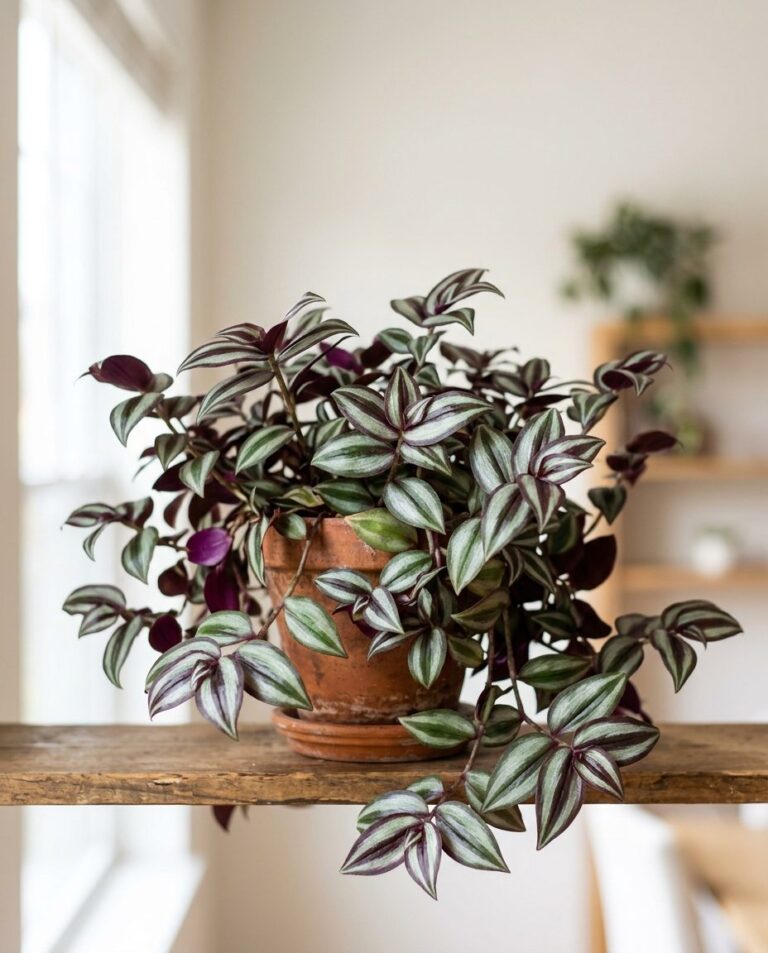 Tradescantia Zebrina : Care and Propagation Guide — foliage and plant health, botanical portrait